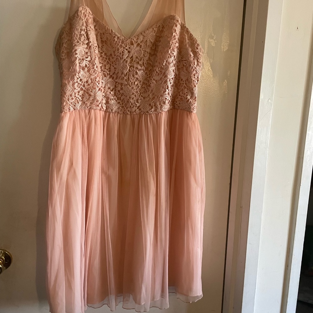 Elegant Pink Lace Kids Dress